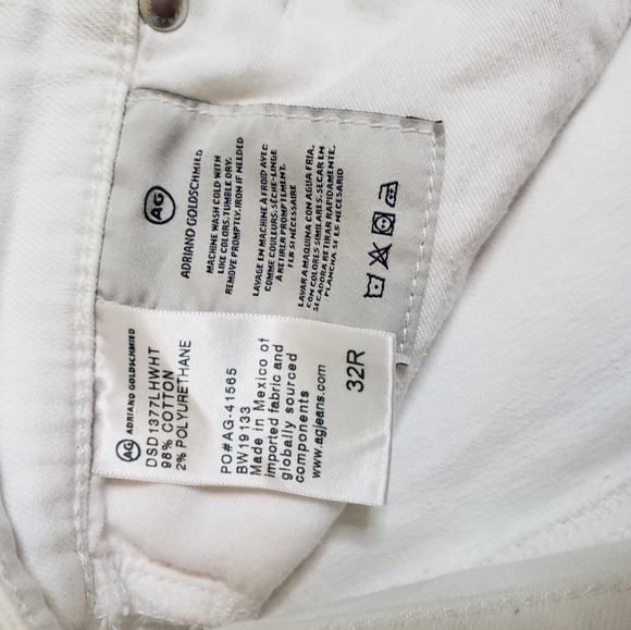 Ag the Stevie ankle white jean - Picture 7 of 10